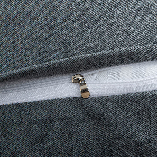 Large Triangle Reading Pillow Backrest Cushion with Head Roll & Side Pockets – Ergonomic Bed & Sofa Support